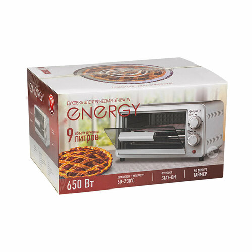 Мини-печь Energy GT-09A-W 9 л 650 Вт таймер термостат белая 306600₽
