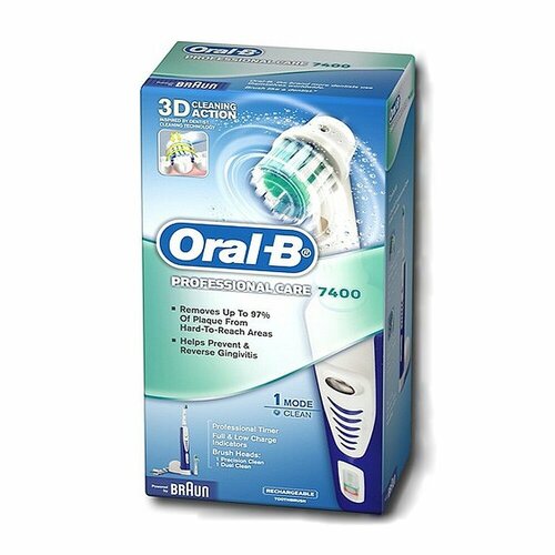 Электрическая зубная щетка Oral-B Professional Care 7400 насадка в комплекте 809700₽