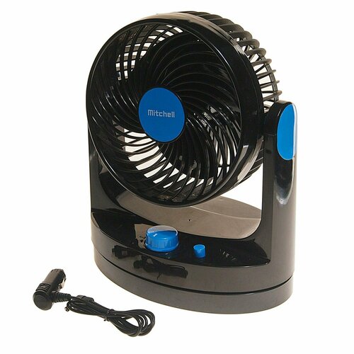 Вентилятор 18см 12V 2-скорости автовращение MITCHELL 232700₽