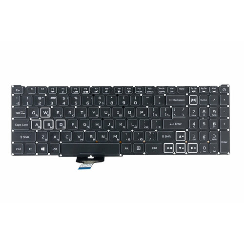 Клавиатура для Acer Predator Helios 300 PH315-52 p/n: NKI15131DX клавиатура для ноутбука acer predator helios 300 ph315 52 черная с белой подсветкой