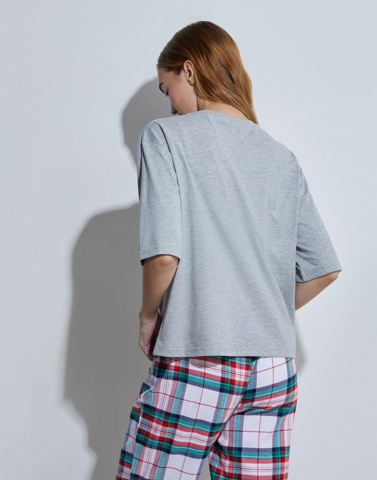 Пижамная футболка Gloria Jeans GSL001556 серый меланж женский XL (48) - фотография № 4