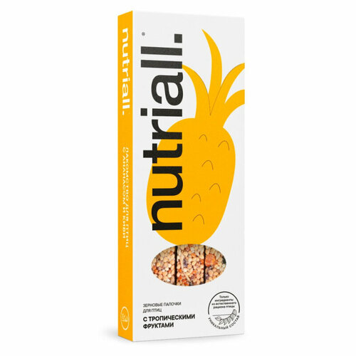 Nutriall Лакомство для птиц с тропическими фруктами 90 г киви сушеный