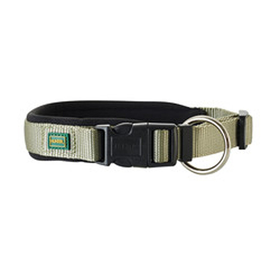 фото Hunter ошейник для собак Neoprene VP 45-50 см/M-L, нейлон/неопрен, оливково-черный Hunter 4016739621979
