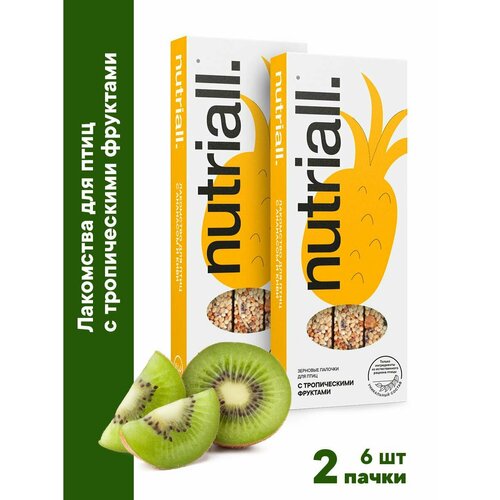 Nutriall лакомство для птиц с фруктами 90гр
