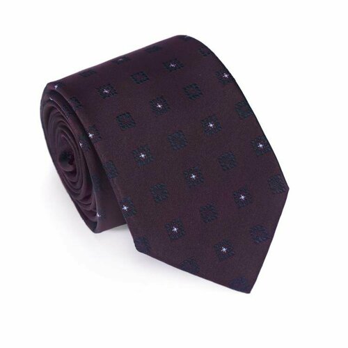Галстук Basile, натуральный шелк, для мужчин, бордовый