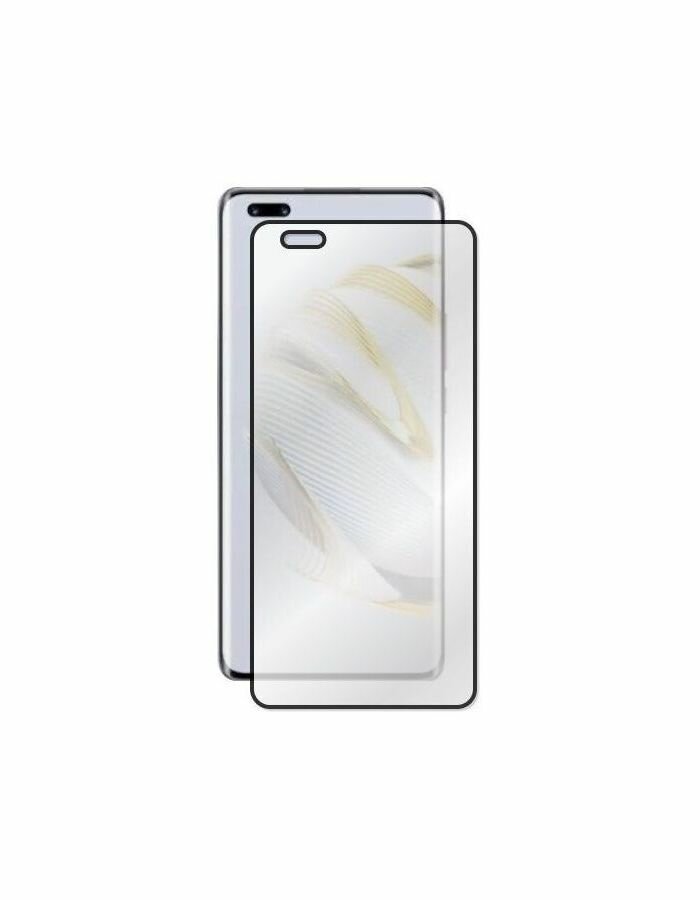 Стекло защитное Redline Huawei Nova 10 Pro Full Screen (3D) Full screen tempered glass FULL GLUE черный Red Line - фото №4