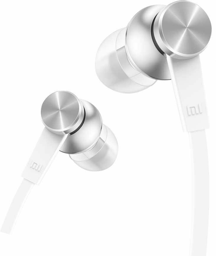 Наушники Xiaomi Mi In-Ear Headphones Basic, внутриканальные, серебристые ZBW4355TY