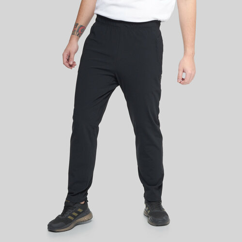 брюки anta спортивные свободный силуэт размер l черный Брюки спортивные Anta, размер L, черный