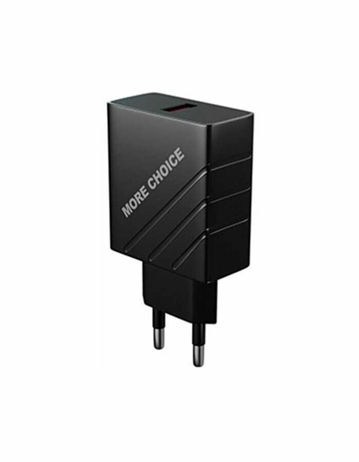 Сетевое зарядное устройство More choice 1USB 3.0A QC3.0 быстрая зарядка черный NC51QC - фото №5