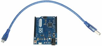 Плата (контроллер) Arduino Leonardo R3 ATMEGA32U4 (Arduino-совместимая) + кабель