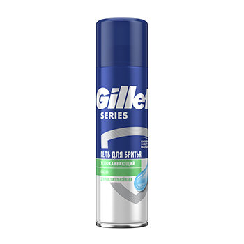 Гель для бритья Gillette Series для чувствительной кожи с алоэ 200 мл