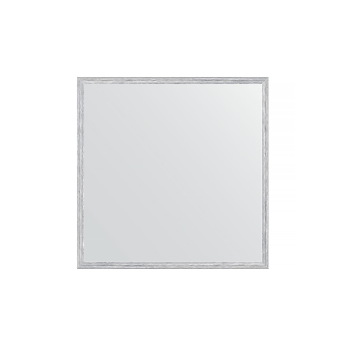 Зеркало настенное EVOFORM в багетной раме сталь, 56х56 см, для гостиной, прихожей, кабинета, спальни и ванной комнаты, BY 0774