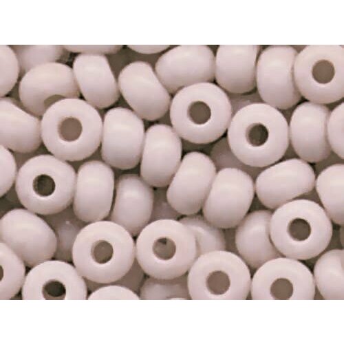 Бисер Preciosa 03294 Мел окрашенный бледный телесно-розовый (10/0) 2.3 мм, 5 г, цена за 2 уп.