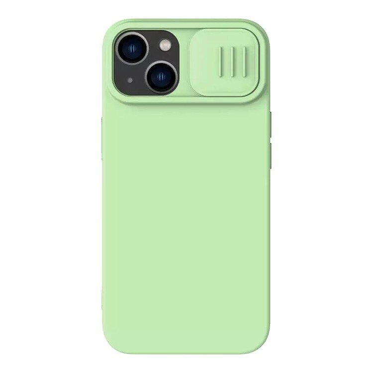 Nillkin для iPhone 15 чехол CamShield Silky Silicone Mint Green