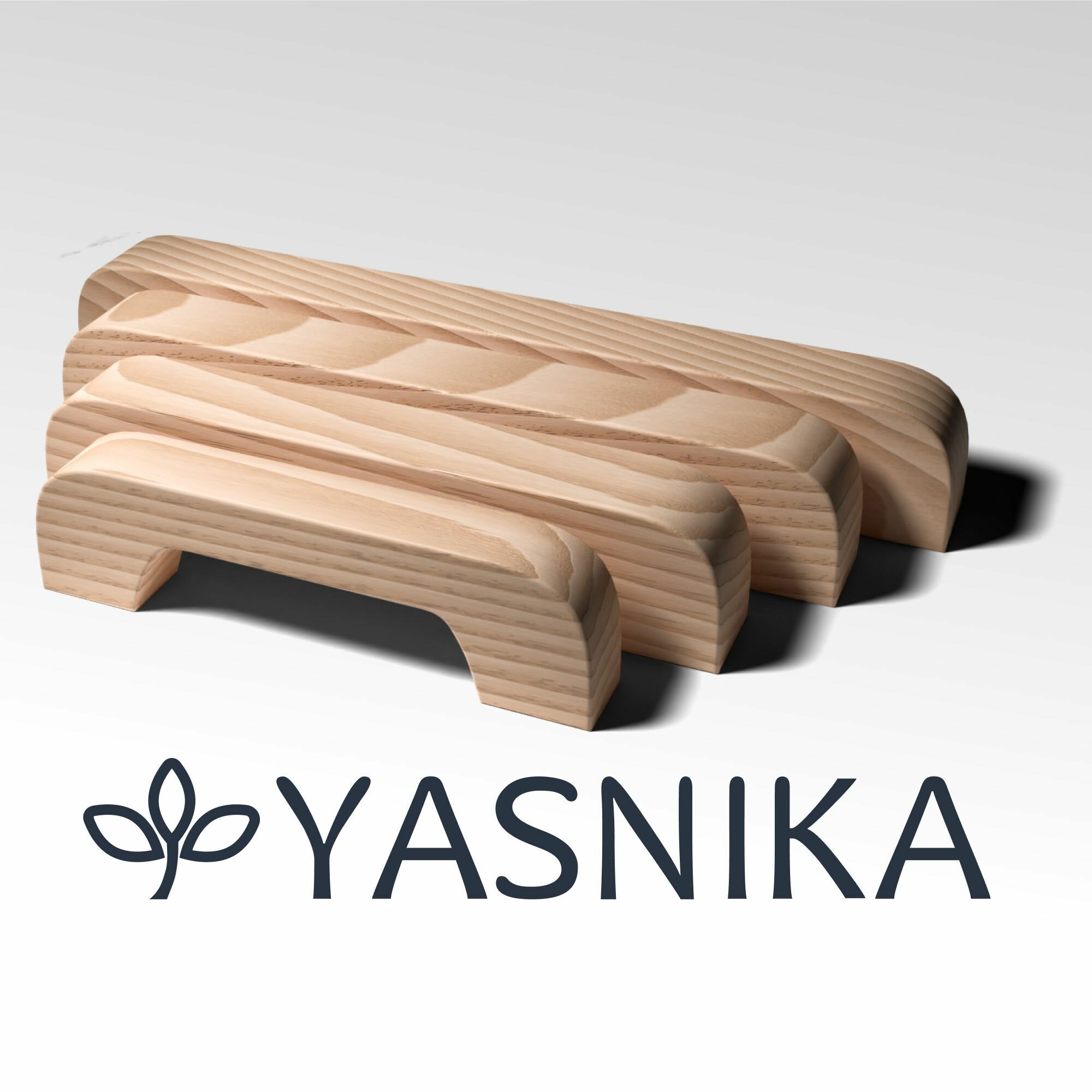 Ручка скоба 211 мм мебельная деревянная Y1, 1шт, YASNIKA, Ясень - фотография № 7