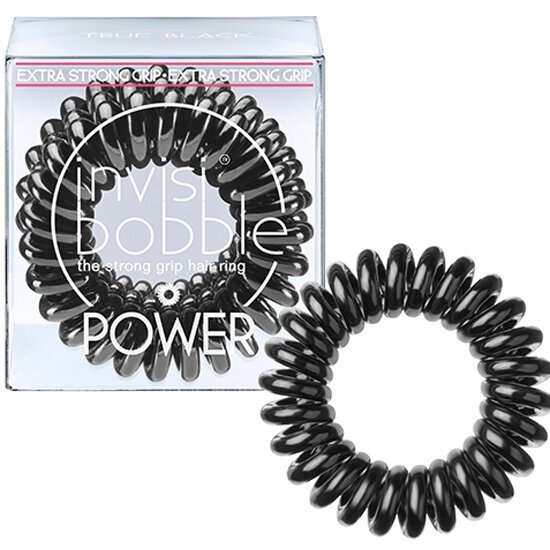 Резинка-браслет для волос Invisibobble Power True Black, 3 шт