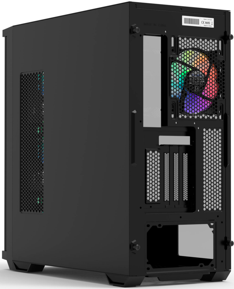 Корпус ZALMAN Z10 DUO, ATX, BLACK, WINDOW, 2x3.5", 2x2.5", 2xUSB3.0, 1xUSB 3.1 Type-C, FRONT 3x120mm Infinity Mirror ARGB, REAR 1x120mm Infinity Mirror ARGB, replaceable front panel (Z10 DUO) - фото №4
