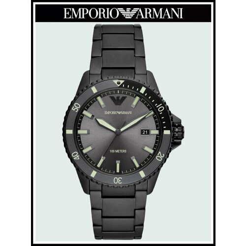 фото Наручные часы emporio armani renato a11398r, черный