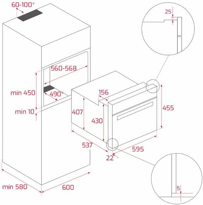 Встраиваемый духовой шкаф Teka HLC 840 BLACK-SS - фотография № 11