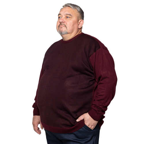 фото Пуловер turhan, размер 6 xl, бордовый