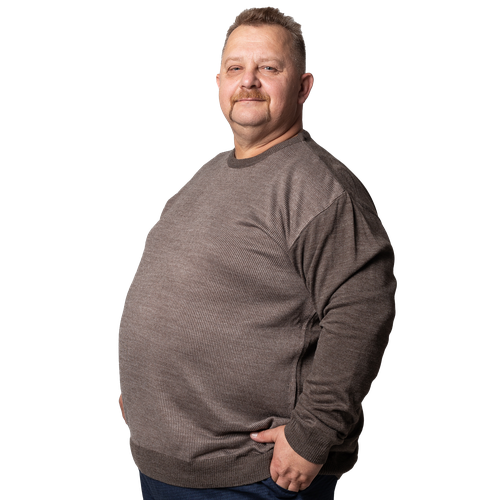 фото Пуловер turhan, размер 5 xl, коричневый