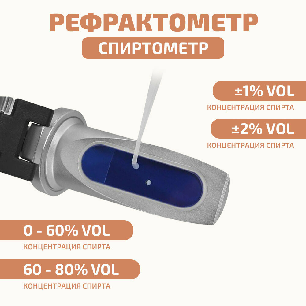 фото Рефрактометр - спиртометр мегеон 72014S