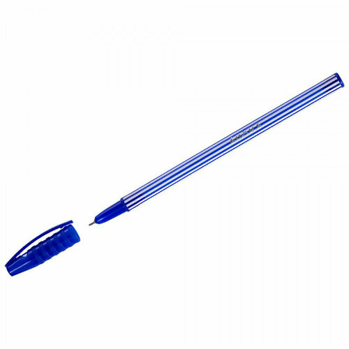 Ручка шариковая непрозрачный корпус Luxor Stripes син/масл/игла 0,55мм круглая арт.31131. Количество в наборе 50 шт.