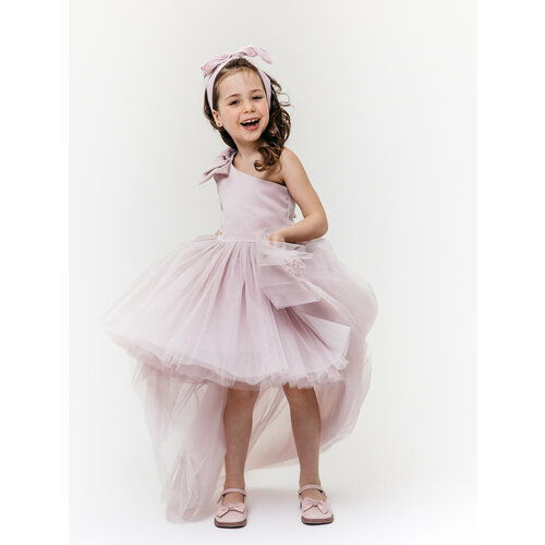 фото Платье-пачка нарядное, размер 152-158, розовый роскошь с детства