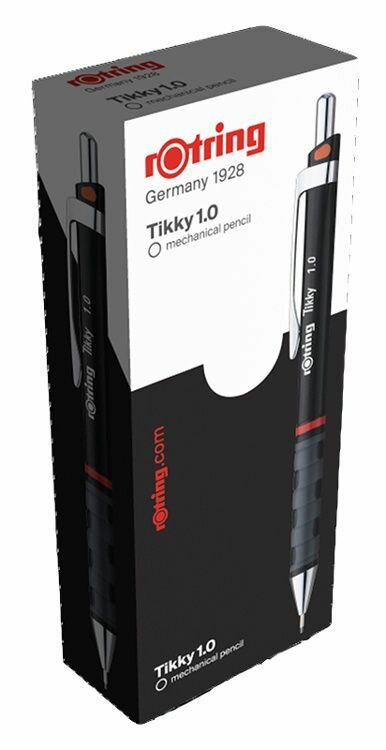 Карандаш механический Rotring Tikky II 1.0мм бордовый - фото №9