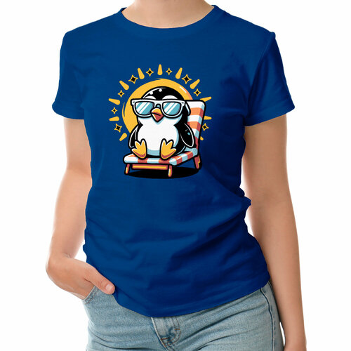 фото Футболка roly, размер l, синий