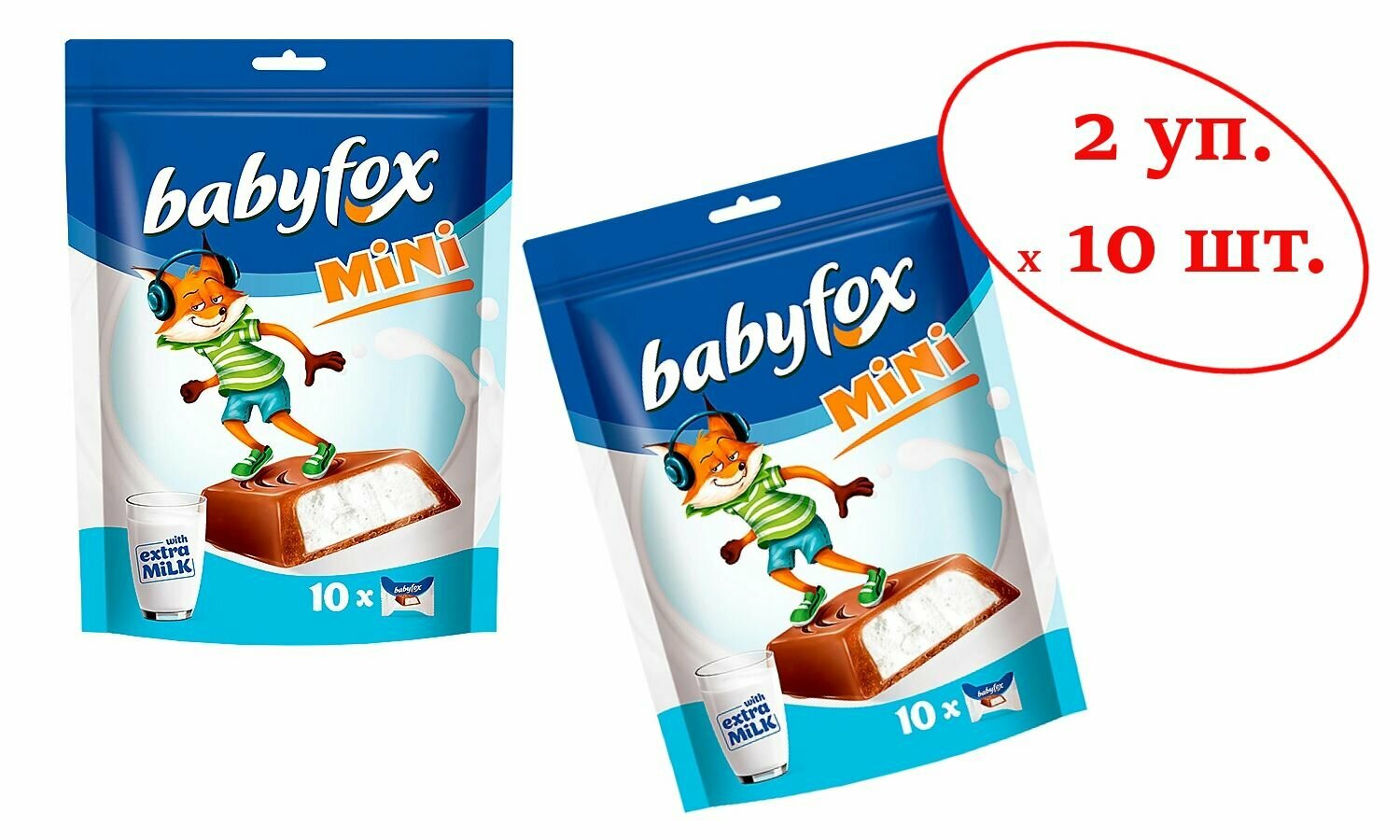 Конфеты-mini с молочной начинкой 120 г BabyFox
