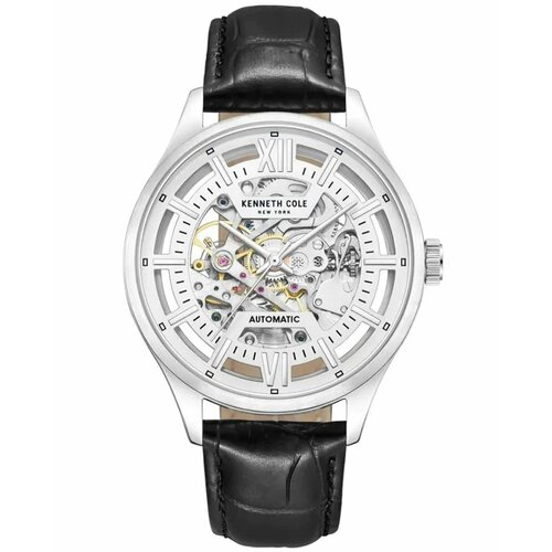 Наручные часы KENNETH COLE Automatic KCWGE0027201, черный, серебряный мужские часы rhythm automatic a1104l01