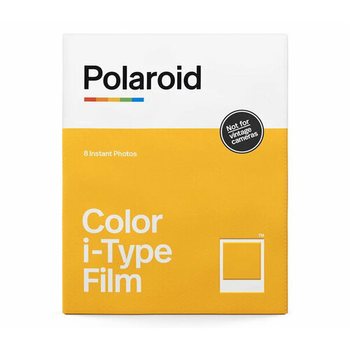 Картридж Polaroid i-Type Color Film, 8 кадров картридж polaroid color film for i type black frame цветная кассета черные рамки