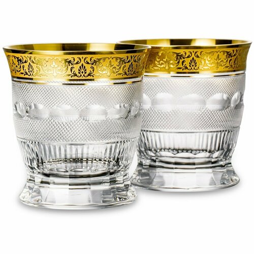 2 стакана для виски Moser Splendid Whisky Gold 370 мл (арт. 10168/G2)