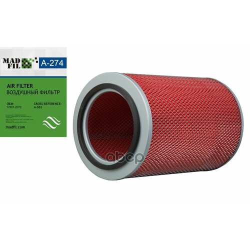 Madfil Воздушный Фильтр 17801-2070 MadFil арт. A274