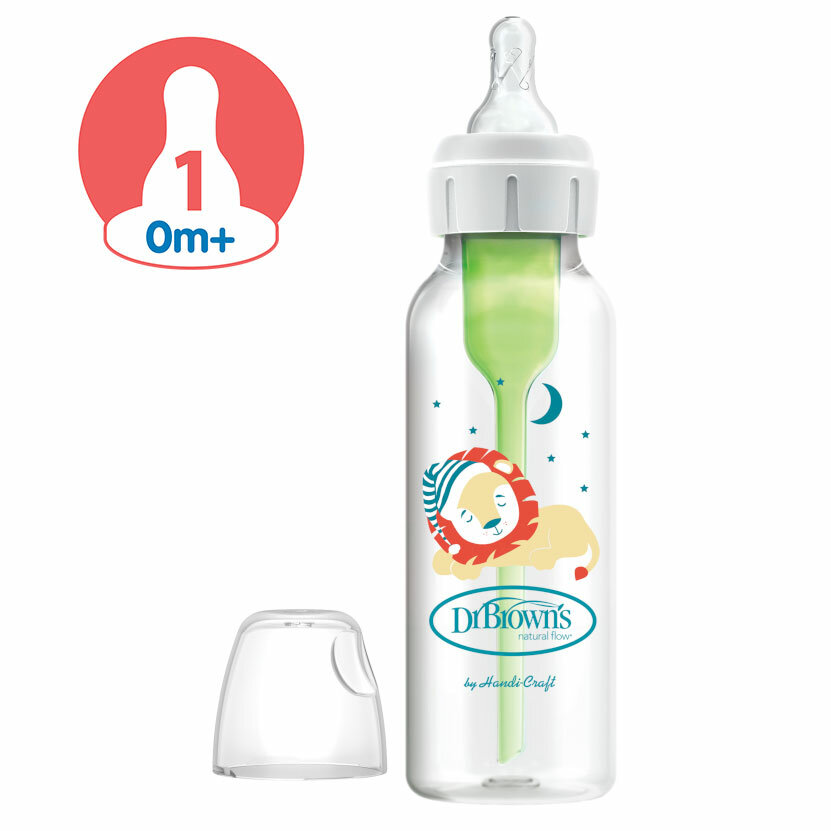 Dr. Brown's Антиколиковая бутылочка для кормления новорожденных 0m+ 250мл Львёнок