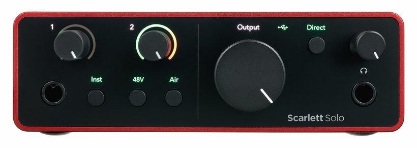 Звуковая карта Focusrite Scarlett Solo 4rd gen для USB