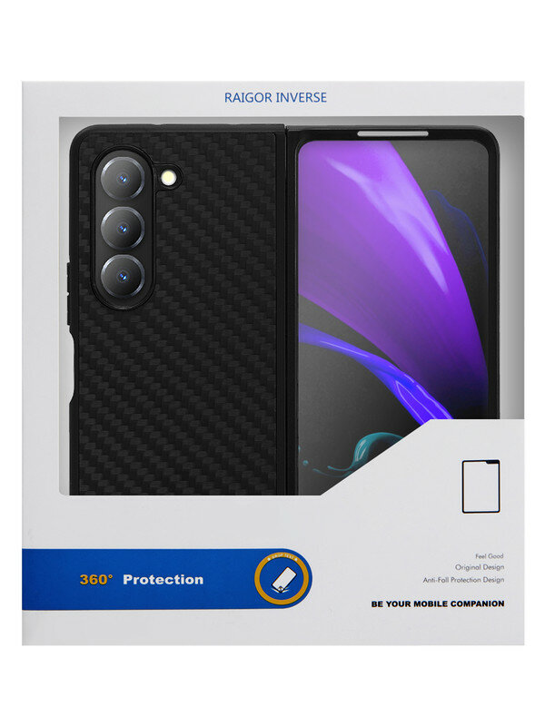 Чехол для Samsung Galaxy Z Fold 5 - RAICOR INVERSE (Карбон)
