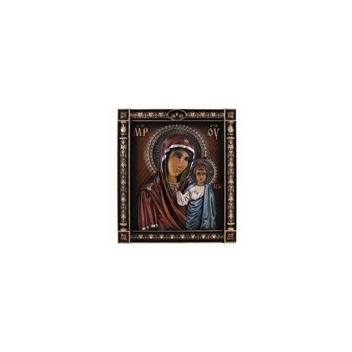 Икона резная, дуб 12х15 БМ Казанская (1.15.12.5) #151973 резная икона помощница