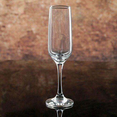 Бокал для шампанского стеклянный Isabella, 200 мл (комплект из 12 шт)
