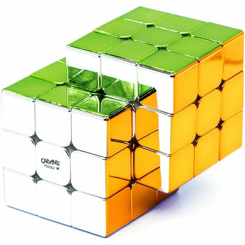 Двойной Кубик рубика 3x3 Calvin's Puzzle Double Cube III Metallic qiyi color mirror 2x2x2 magic cube speed puzzle games cast coated neo cube toys for children cubo magico neo cube highlight