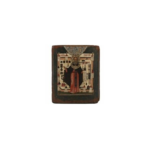 икона прп сергий радонежский 16 век под старину 36х30 Икона Прп. Сергий Радонежский 18,5х22 под старину #161942