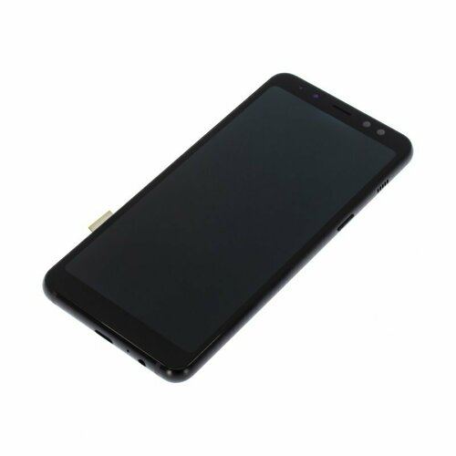 Дисплей для Samsung A530 Galaxy A8 (2018) (в сборе с тачскрином) в рамке, черный, AAA дисплей с тачскрином для samsung galaxy a8 2018 a530f черный amoled