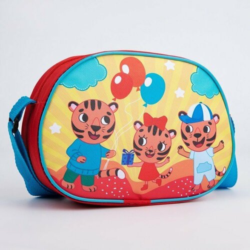 фото Сумка кросс-боди nazamok kids, голубой/желтый/красный