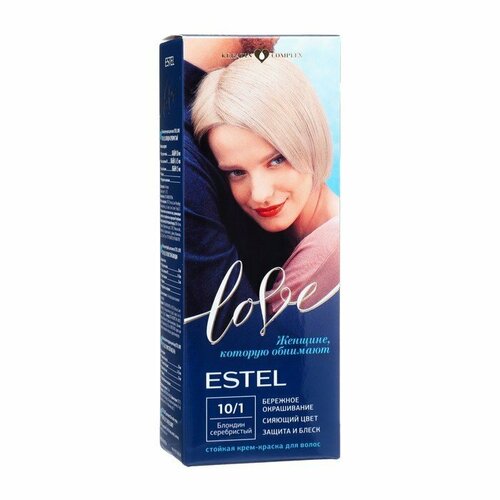 Стойкая крем-краска для волос ESTEL LOVE блондин серебристый (комплект из 5 шт)