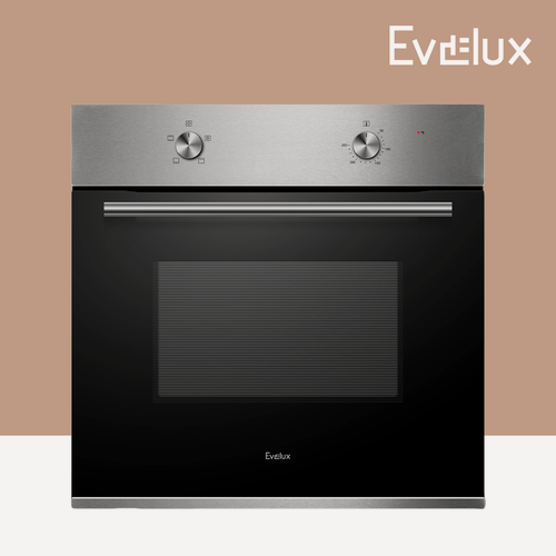 Изображение товара Электрический духовой шкаф Evelux EO 610 X ширина 60 см, объем 65 л, 4 режима, нержавеющая сталь