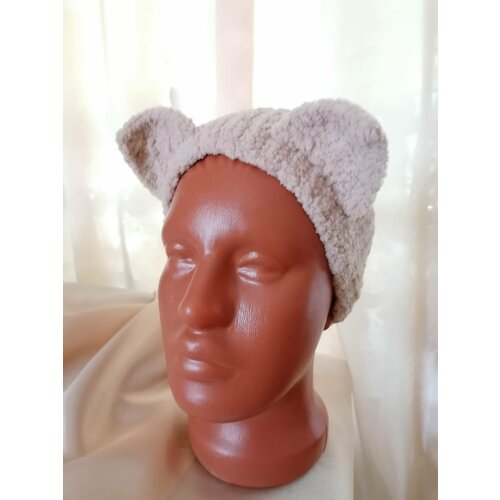 фото Повязка поделки ангела, размер 52/58, бежевый