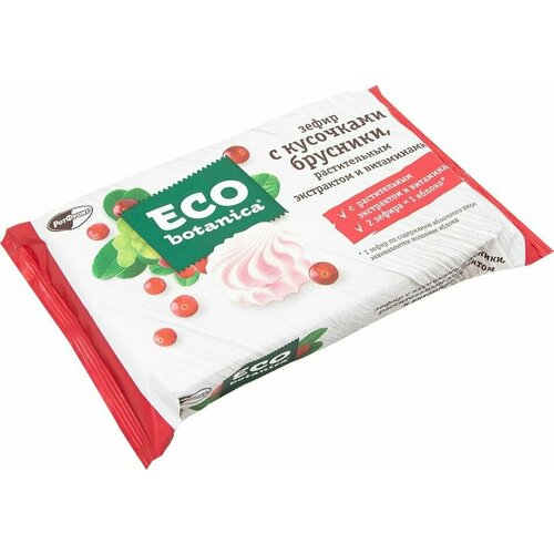 Зефир Eco Botanica с кусочками брусники и витаминами 250г 1шт