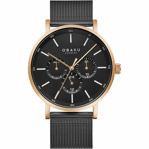 Наручные часы OBAKU V246GMVBMB, черный, золотой