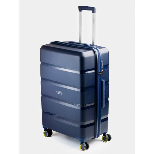 фото Чемодан mironpan, 97 л, размер l, синий